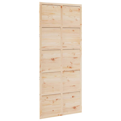 Barn Door 90x208 cm Solid Wood Pine