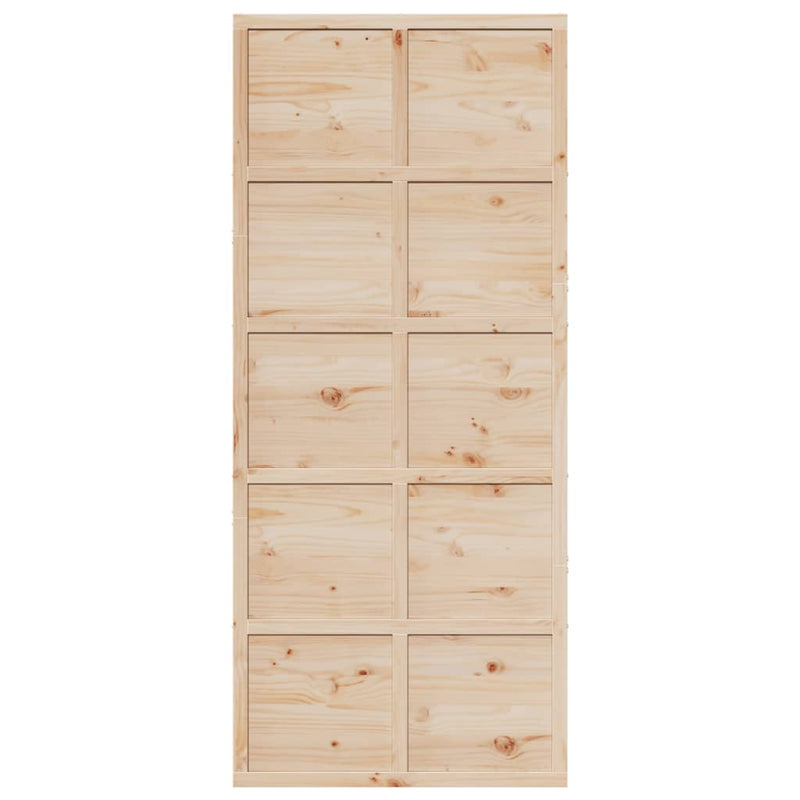 Barn Door 90x208 cm Solid Wood Pine