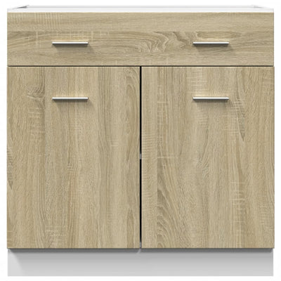 Drawer Bottom Cabinet Sonoma Oak 80x46x81.5 cm Engineered Wood