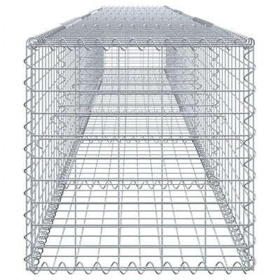 Gabion Basket with Cover 600x50x50 cm Galvanised Iron