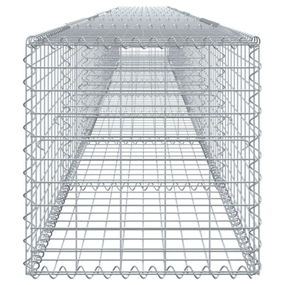 Gabion Basket with Cover 800x50x50 cm Galvanised Iron