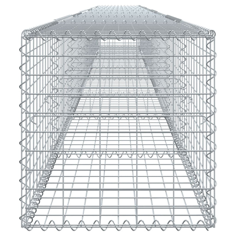 Gabion Basket with Cover 800x50x50 cm Galvanised Iron