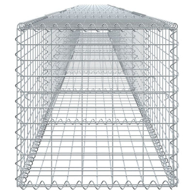 Gabion Basket with Cover 900x50x50 cm Galvanised Iron