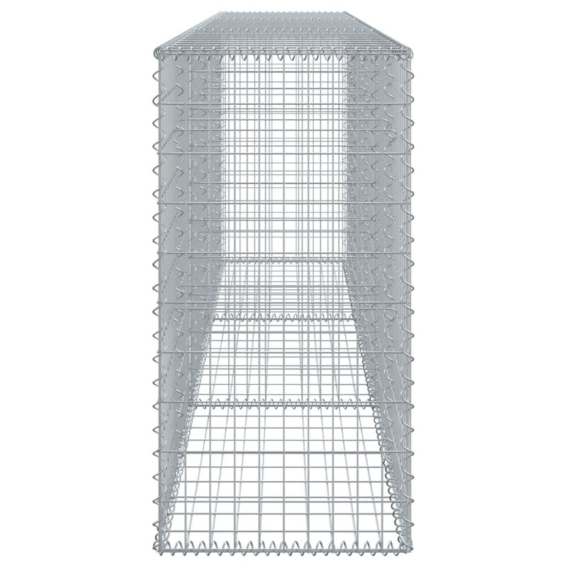 Gabion Basket with Cover 300x50x100 cm Galvanised Iron