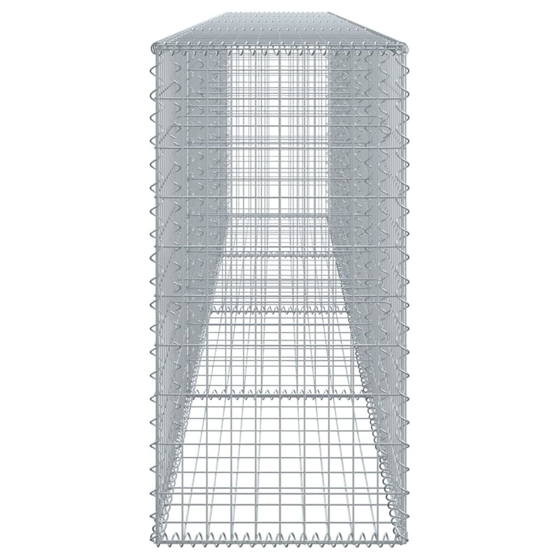 Gabion Basket with Cover 400x50x100 cm Galvanised Iron