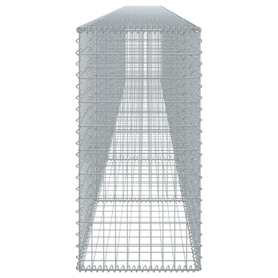 Gabion Basket with Cover 700x50x100 cm Galvanised Iron