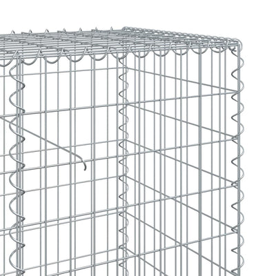 Gabion Basket with Cover 700x50x100 cm Galvanised Iron