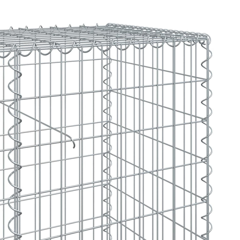 Gabion Basket with Cover 700x50x100 cm Galvanised Iron