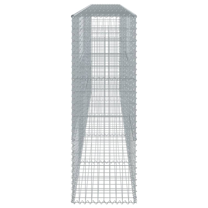 Gabion Basket with Cover 500x50x150 cm Galvanised Iron