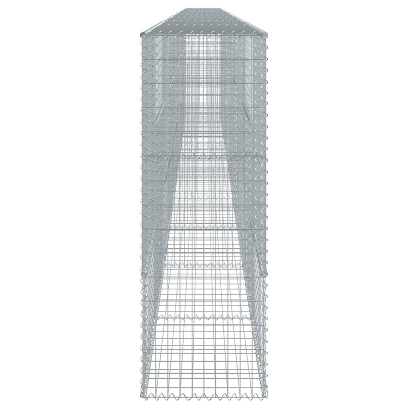 Gabion Basket with Cover 1000x50x150 cm Galvanised Iron