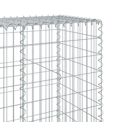 Gabion Basket with Cover 700x50x200 cm Galvanised Iron