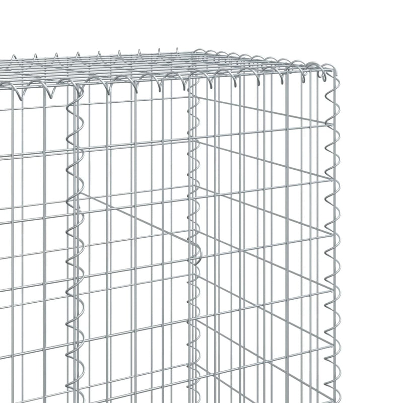 Gabion Basket with Cover 1200x50x200 cm Galvanised Iron