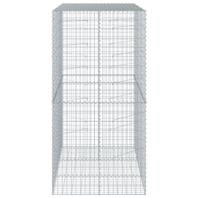 Gabion Basket with Cover 150x100x200 cm Galvanised Iron