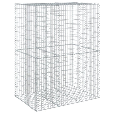 Gabion Basket with Cover 150x100x200 cm Galvanised Iron