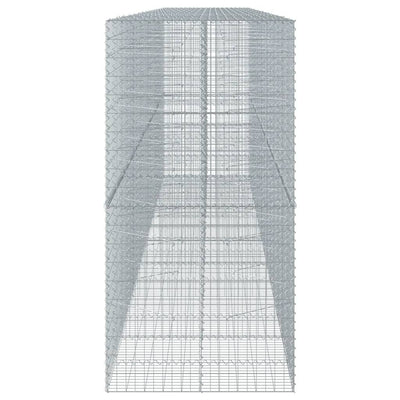 Gabion Basket with Cover 750x100x200 cm Galvanised Iron