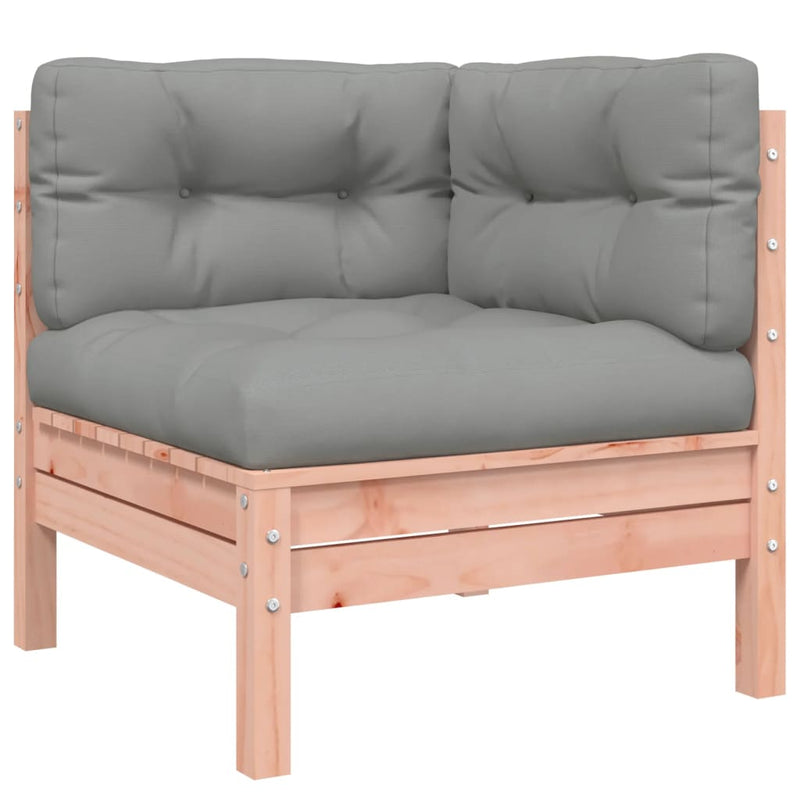 7 Piece Garden Sofa Set with Cushions Solid Wood Douglas Fir