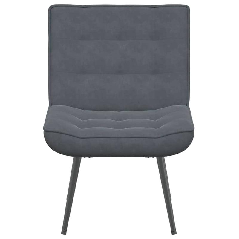 Relaxing Chair Dark Grey 64x74x84 cm Velvet