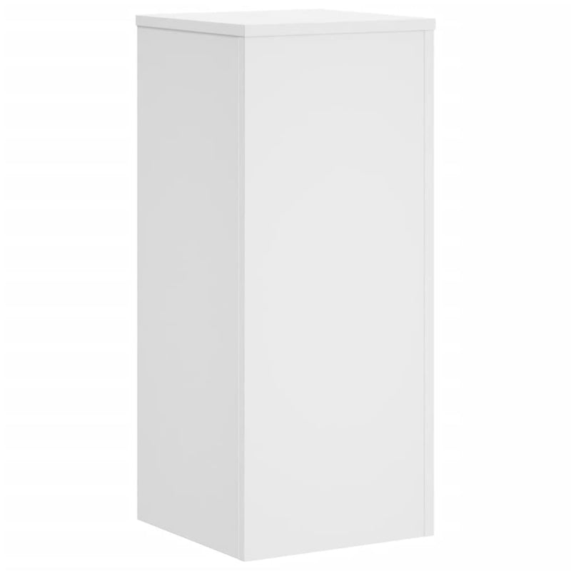 Plant Stands 2 pcs White 30x30x70 cm Engineered Wood