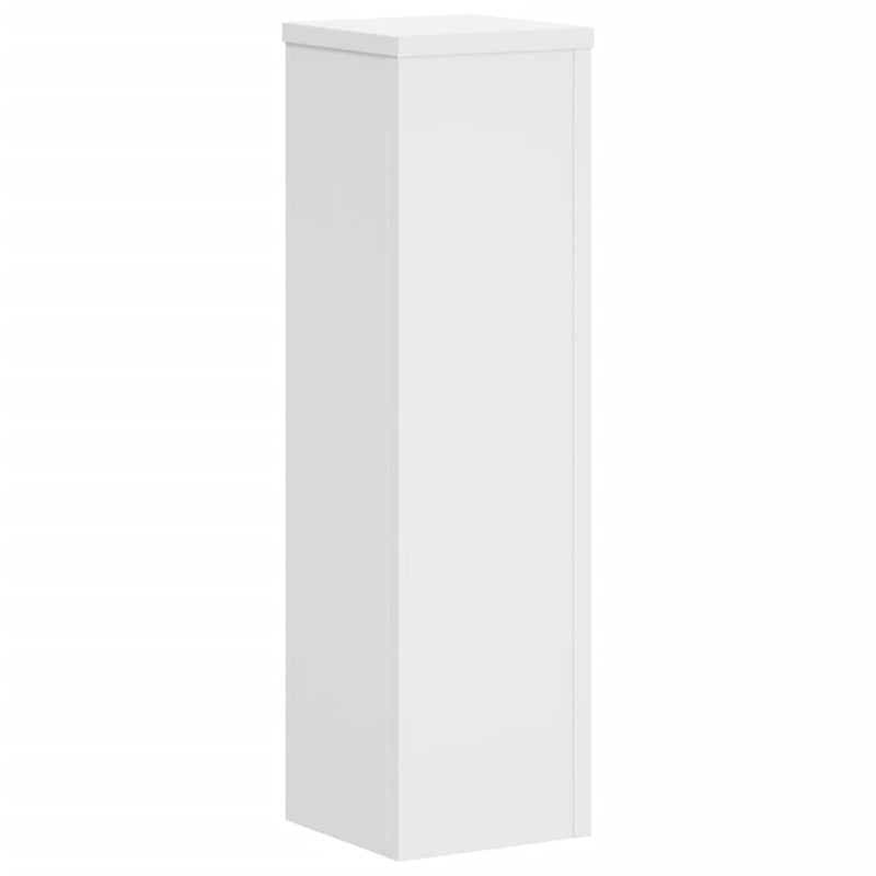 Plant Stands 2 pcs White 17x17x60 cm Engineered Wood