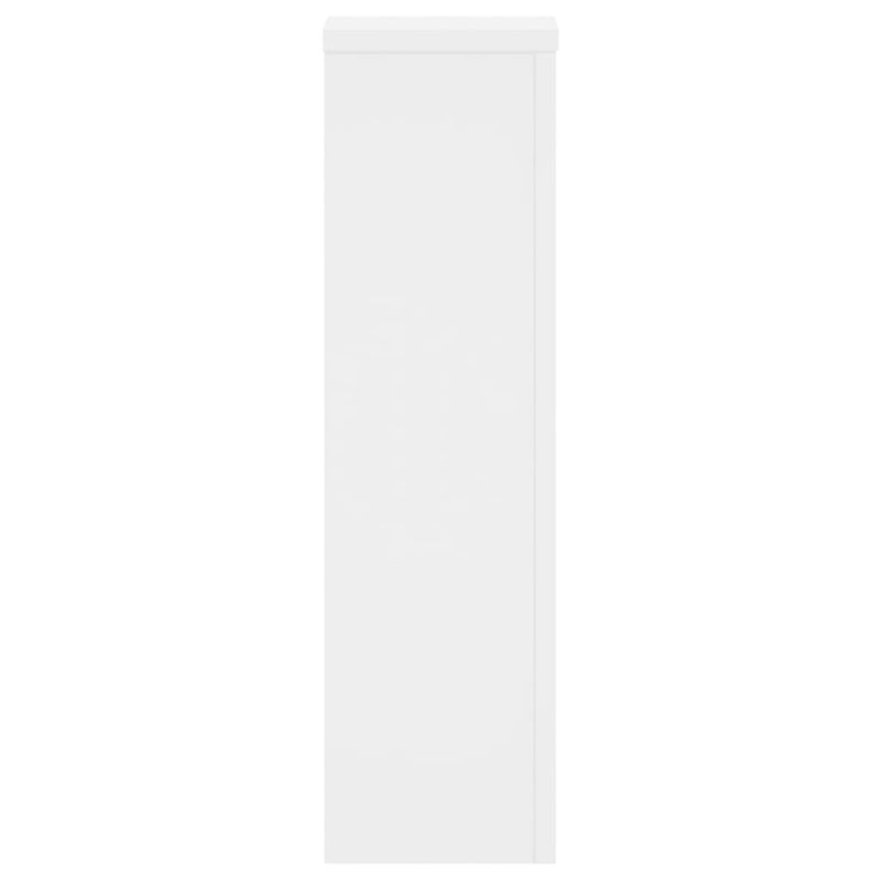 Plant Stands 2 pcs White 17x17x60 cm Engineered Wood