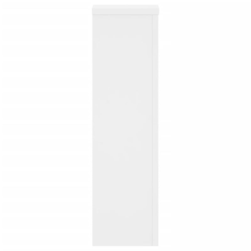 Plant Stands 2 pcs White 17x17x60 cm Engineered Wood