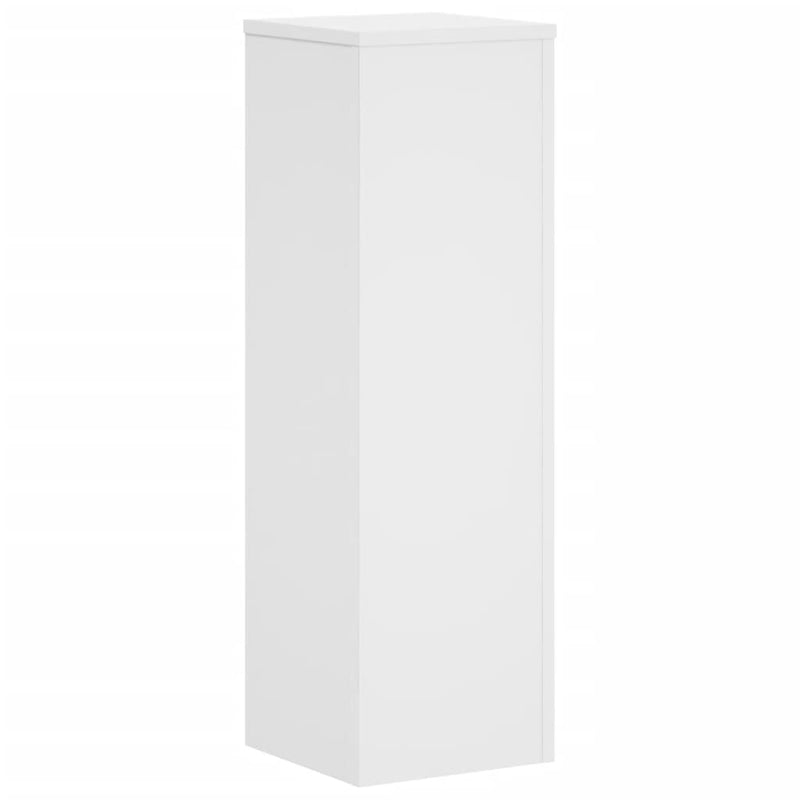 Plant Stands 2 pcs White 25x25x80 cm Engineered Wood