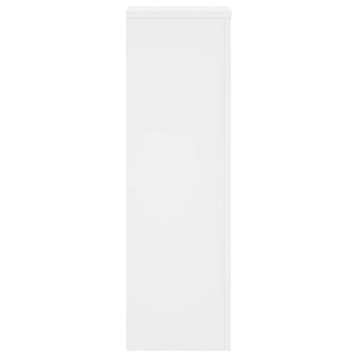 Plant Stands 2 pcs White 25x25x80 cm Engineered Wood