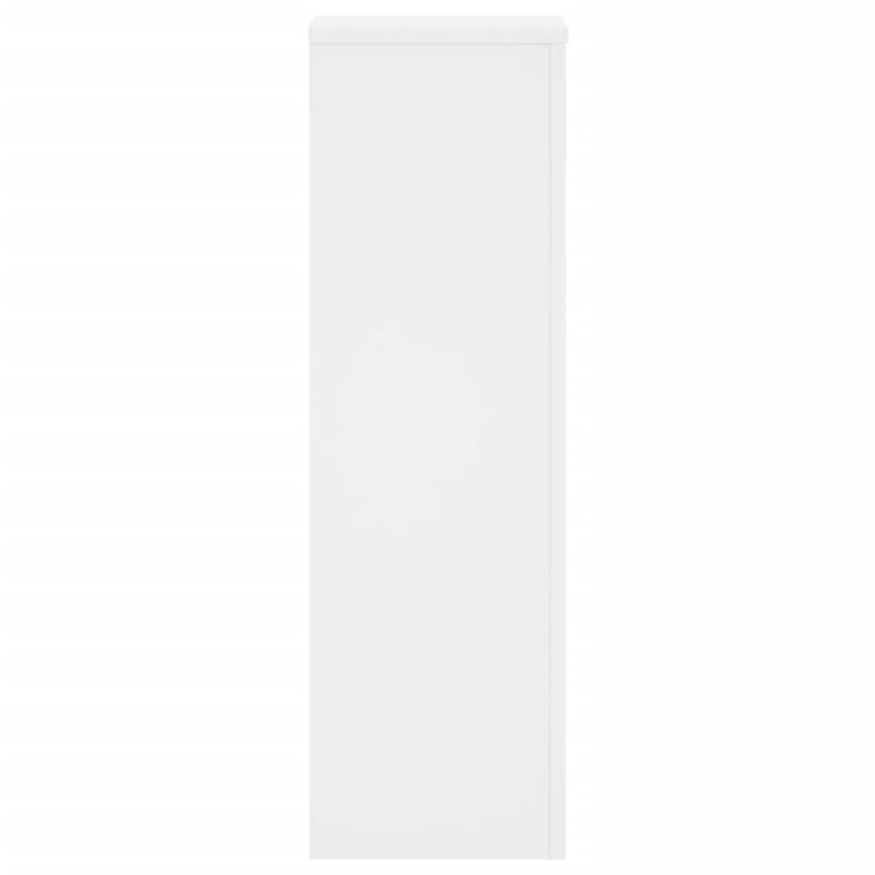 Plant Stands 2 pcs White 25x25x80 cm Engineered Wood