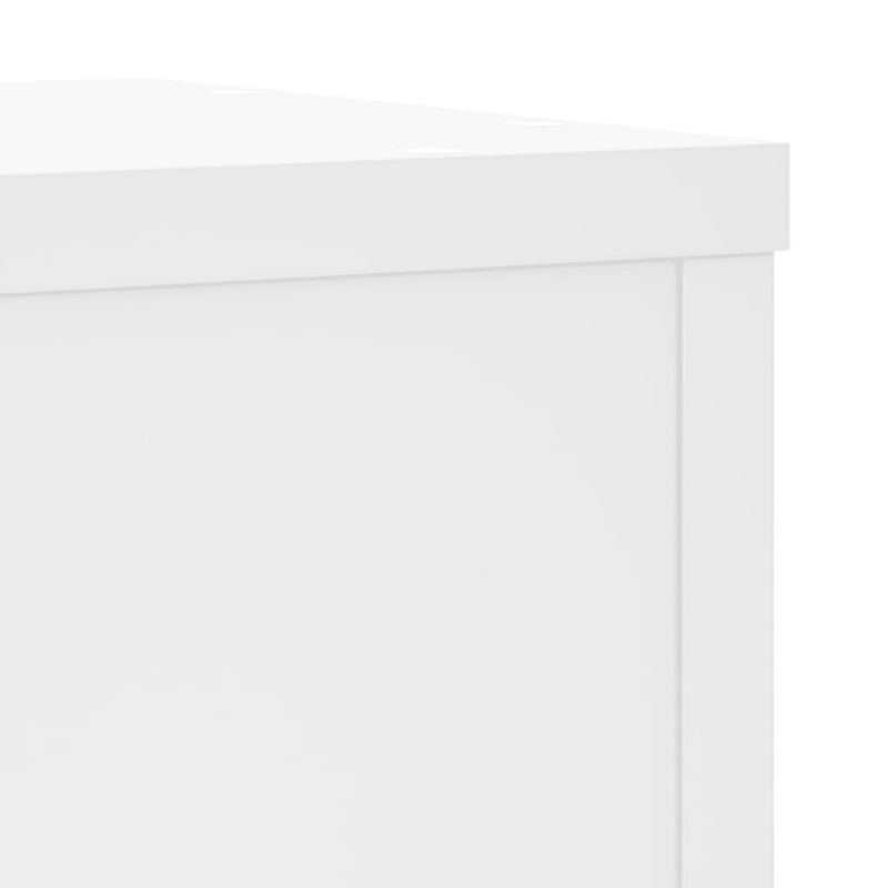 Plant Stands 2 pcs White 25x25x80 cm Engineered Wood