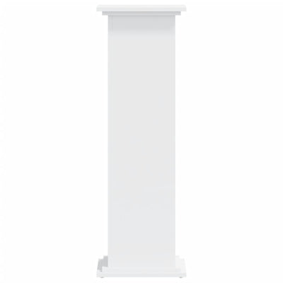 Plant Stand White 33x33x100 cm Engineered Wood