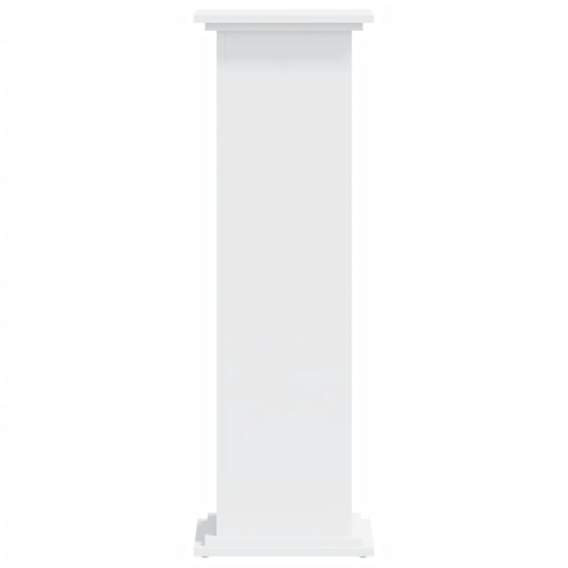 Plant Stand White 33x33x100 cm Engineered Wood