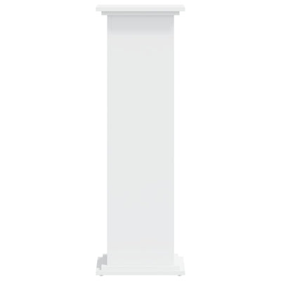 Plant Stand White 33x33x100 cm Engineered Wood