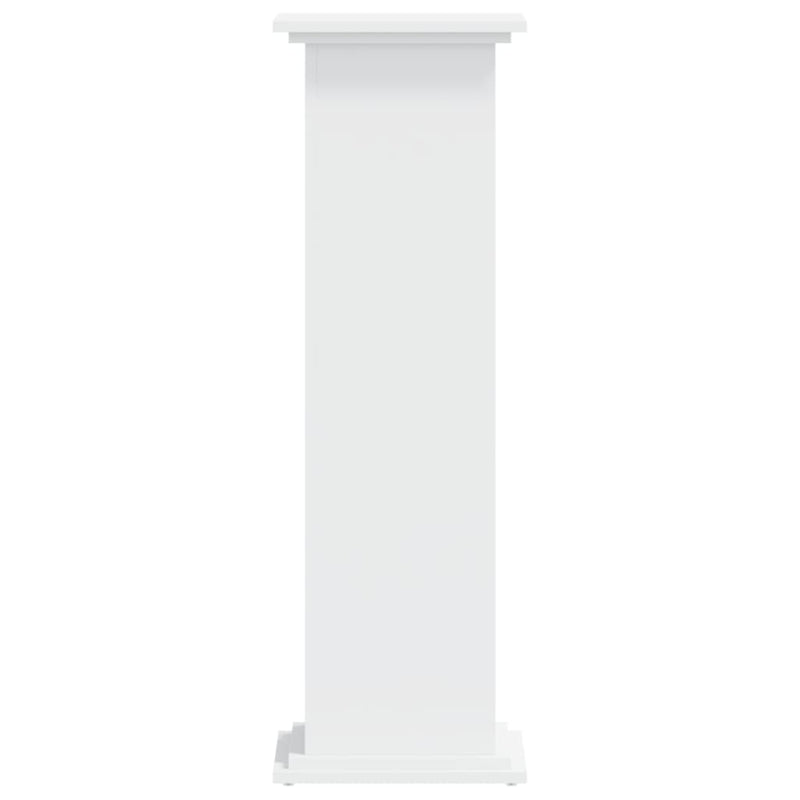 Plant Stand White 33x33x100 cm Engineered Wood