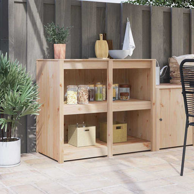Kitchen Cabinet Brown 106 x 55 x 92 cm Solid Pine wood