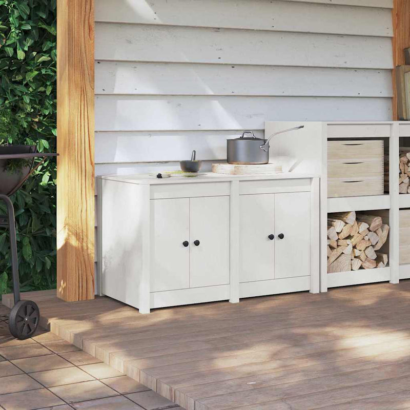 Kitchen Cabinet White 106 x 55 x 64 cm Solid Pine wood