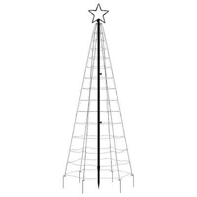 Christmas Tree Light with Spikes 220 LEDs Cold White 180 cm