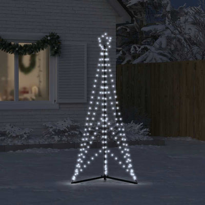 LED Christmas Tree 363 LEDs Cold White 182 cm