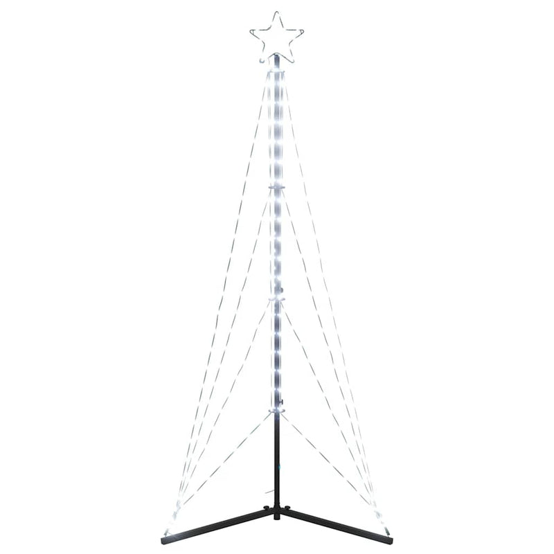 LED Christmas Tree 363 LEDs Cold White 182 cm