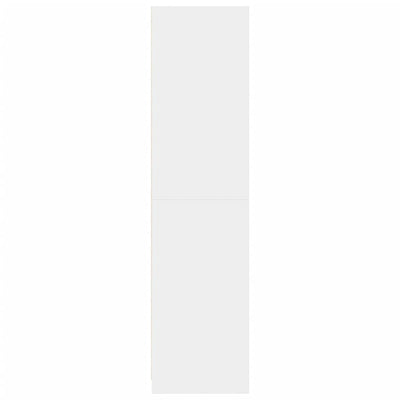 Wardrobe White 100x50x200 cm Engineered Wood