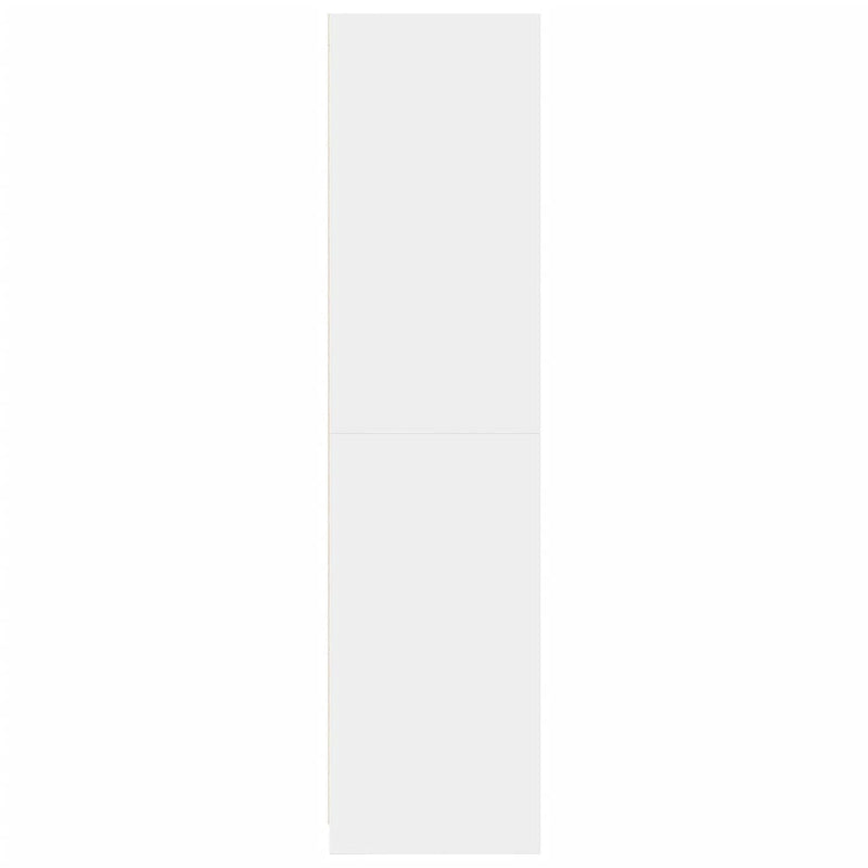 Wardrobe White 100x50x200 cm Engineered Wood