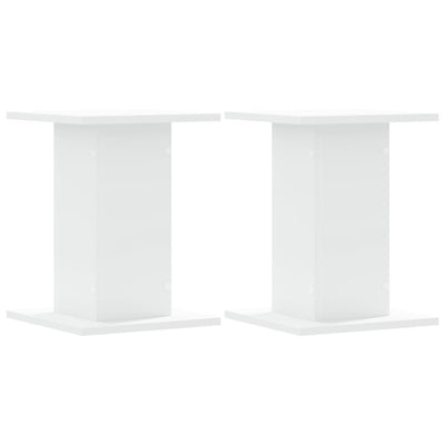 Plant Stands 2 pcs White 30x30x40 cm Engineered Wood