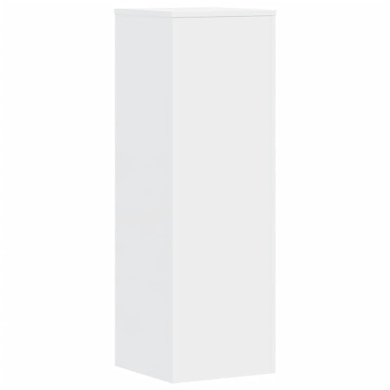 Plant Stands 2 pcs White 33x33x100 cm Engineered Wood