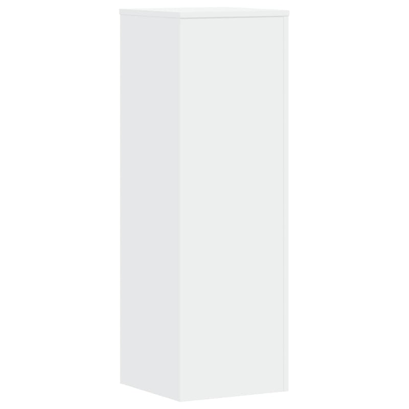 Plant Stands 2 pcs White 33x33x100 cm Engineered Wood