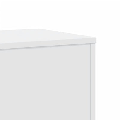 Plant Stands 2 pcs White 33x33x100 cm Engineered Wood