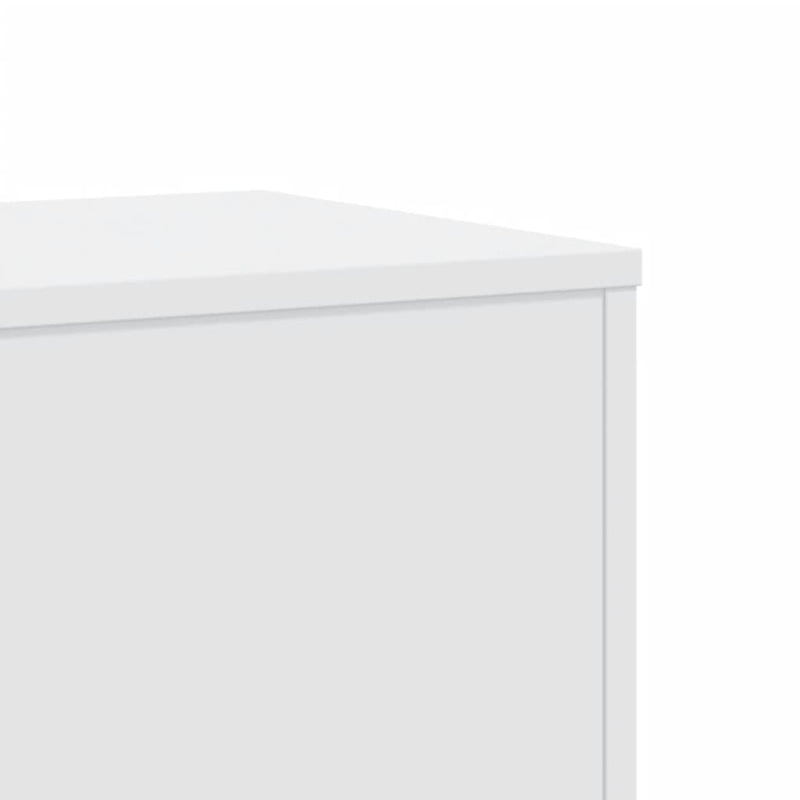 Plant Stands 2 pcs White 33x33x100 cm Engineered Wood