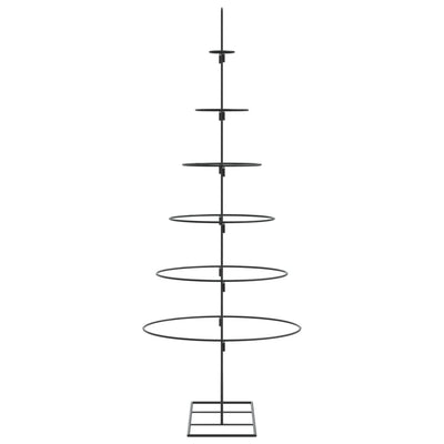 Metal Christmas Tree for Decoration Black 150 cm