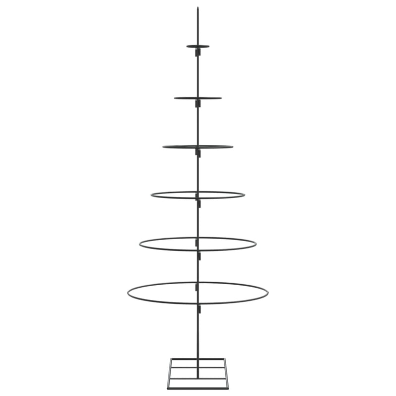 Metal Christmas Tree for Decoration Black 150 cm