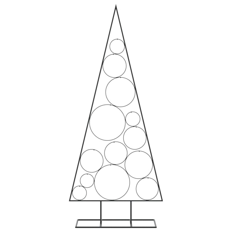 Metal Christmas Tree for Decoration Black 150 cm