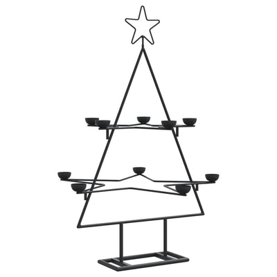 Metal Christmas Tree for Decoration Black 75 cm