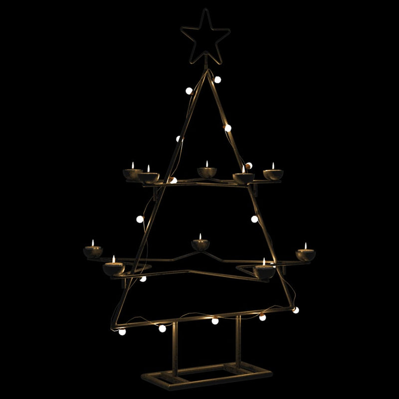 Metal Christmas Tree for Decoration Black 75 cm